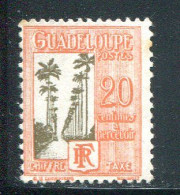 GUADELOUPE- Taxe Y&T N°30- Oblitéré - Impuestos