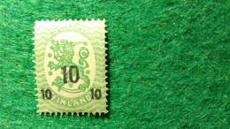 FİNLANDİYA-1910-30       10 P          DAMGASIZ - Unused Stamps