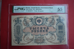 Banknotes RUSSIA  SOUTH: 1000 Roubles (1919) PMG 55 (Pick S418b). - Russie