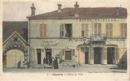 Chabris * 1905 * Place Et L'hôtel De Ville * Postes & Télégraphes * Enfants Villageois - Other & Unclassified