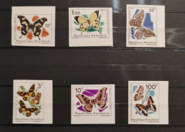 Rwanda - 138/143 - Non Dentelé - Ongetand - Imperforated - Papillons II - 1966 - MNH - Nuovi