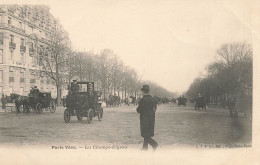 Paris Vécu * Les Champs élysées * Automobile Ancienne Auto Voiture - Autres & Non Classés