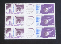 COMORES - 1966 - PA N°YT. 16A - Satellite - Bloc De 3 - Neuf Luxe ** / MNH - Aéreo