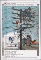 BERLIN 1990 Mi-Nr. 877 Auf Vignette Deutscher Philatelistentag - Storia Postale