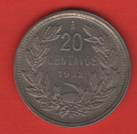 CHILE - 20 CENTAVOS 1922 - Chili