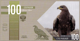 Le Livre Des Oiseaux 100 Rubles 2015  L'aigle UNC - Ficción & Especímenes