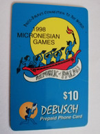 PALAU $10,- Prepaid Card Fine Used R Palau 1998 MICRONESIAN GAMES     ** 15875** - Palau