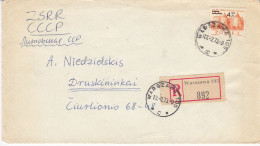 POLAND 1973 Registered Cover To Lithuania #3585 - Covers & Documents