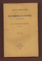 Archeologia Gallia+Vincenzo De-Vit QUALI BRITANNI.ALL'ARMORICA IN FRANCIA.l- Firenze 1889 - Alte Bücher