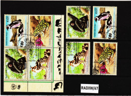 RADXW/67 VEREINTE NATIONEN UNO WIEN 2002  MICHL 357/60 SATZ  + VIERERBLOCK  Gestempelt Siehe ABBILBUNG - Used Stamps
