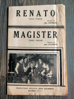 RENATO MAGISTER Jean SALIMBENI TANGO TZIGANE Accordéon Piano Saxo Partitions EO - Autres & Non Classés