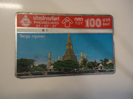 THAILAND USED CARDS OLD MAGNETIC  MONUMENTS  LANDSCAPES - Thaïland