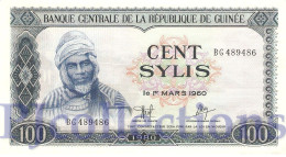 GUINEA 100 SYLIS 1980 PICK 26a AUNC - Guinee