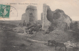 29 PORTSALL PLOUDALMEZEAU.      Ruines Du Château De Trémazan   TB  PLAN  1908.  RARE - Ploudalmézeau