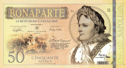 50 Francs 2023 Série Légende Du Monde NAPOLEON BONAPARTE  Emission Privée Et Limitée - Specimen