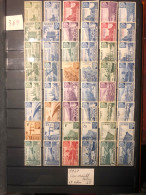 France Colonies Collection Pétain 1942 P Enfance CMM Neufs 1941/1944 Lot 369 Côte + 341 Euros - Collections