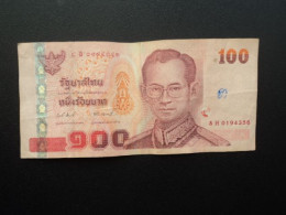 THAÏLANDE : 100 BAHT  21.10.2005 (en Calendrier Local Français)    P 114    Signature 78     TTB * - Thaïlande