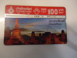 THAILAND USED CARDS OLD MAGNETIC  MONUMENTS - Thaïland