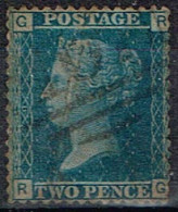 Grande-Bretagne - 1858 - Y&T N° 27, Planche 9, Oblitéré - Gebruikt