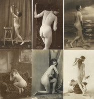 Erotik Lot Mit 100 Ansichtskarten Frauen Rücken-Akte Vor 1945 I-II Erotisme Femmes - 500 Karten Min.