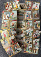 LIEBIG Schachtel Mit über Tausend Bildern, Fast Nur Komplette Serien I-II - 500 Cartoline Min.