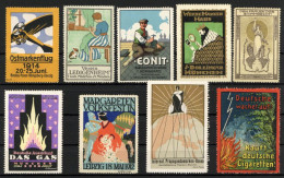 Vignetten Tolle Sammlung Mit Reklamemarken Propaganda-Vignetten Anlass-Vignetten Usw. Darunter Sehr Hochwertige Stücke.  - 500 Postcards Min.