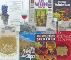 Wein Rücklose Aus Der Letzten Auktion Konvolut Mit über 50 Büchern Und Ansichtskarten (ehemaliger Ausruf Fast 700 Euro)  - 500 Postales Min.