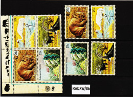 RADXW/86 VEREINTE NATIONEN NEW YORK 1992 Michl  644/47 ZD VIERERBLOCK + SATZ ** Postfrisch SIEHE ABBILDUNG - Unused Stamps