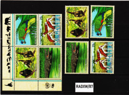 RADXW/87 VEREINTE NATIONEN NEW YORK 1994 Michl  663/66 ZD VIERERBLOCK + SATZ ** Postfrisch SIEHE ABBILDUNG - Unused Stamps