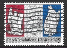 USA. PA 114 De 1989 Oblitéré. Bicentenaire De La Révolution. - Franz. Revolution