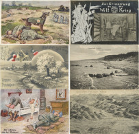 WK I Sammlung Mit Ca. 400 Ansichtskarten In 4 Alben I-II - Altri & Non Classificati