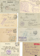 Feldpost WK I Ca. 100 Belege Einige Interessante Stücke Enthalten, Diverse Stempel - Altri & Non Classificati