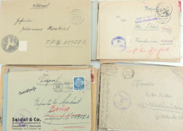Feldpost WK II Briefe U. Belege Sammlung In Schachtel, Unterschiedliche Erhaltung, Einige Interessante Stücke Luftfeldpo - Other & Unclassified