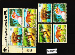 RADXW/78 VEREINTE NATIONEN NEW YORK 1997 Michl  732/35 ZD VIERERBLOCK + SATZ ** Postfrisch SIEHE ABBILDUNG - Neufs