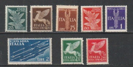 1930  SOGGETTI ALLEGORICI POSTA AEREA Serie Completa NUOVO - Airmail