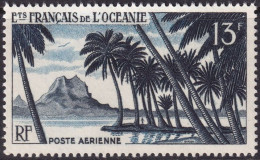 French Polynesia 1955 Sc C23 Oceanie Yt PA32 Air Post MLH* - Luchtpost