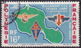 French Polynesia 1964 Sc C31  Air Post Used - Gebruikt