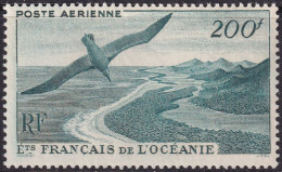 French Polynesia 1950 Sc C19 Oceanie Yt PA28 Air Post MLH* - Luchtpost