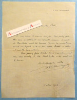 ● L.A.S 1904 Bertrand MILLANVOYE Poète à Son Cher Stock - Comte De NESSELRODE - Lettre Autographe 8 Cité Malesherbes - Schrijvers