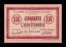 Francia France Amiens Chambre De Commerce 50 Centimes 1915 Sc- AUnc - Chambre De Commerce