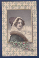 CPA 1 Euro Année Bonne Année Illustrateur Femme Woman Art Nouveau Circulé Prix De Départ 1 Euro - 1900-1949