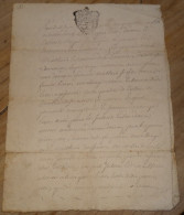 Manuscrit à Dechifrer , Commune De BELLEYDOUX Dans L' Ain 01 - Quittance - 1754 ........... ACT-6 - Manuscrits