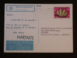 AY0 COTE SOMALIS BELLE CARTE PLASMARINE MARINOL  ENV.  1958  A  DIEPPE FRANCE   ++AFF . INTERESSANT+ + - Covers & Documents