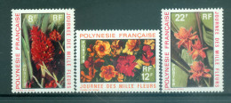 Polynésie Française 1971 - Y & T N. 83/85 - Flore (Michel N. 133/35) - Neufs