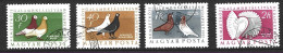 HONGRIE. Timbres De 1957-8 Oblitérés. Colombophilie. - Duiven En Duifachtigen