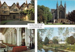 1 AK England * Cheyney Court Und Ansichten Der Kathedrale In Der Stadt Winchester * - Winchester