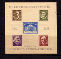 Allemagne - Emissions Locales - Thüringen -Weimar - 1946 - BF Reconstruction Theatre Nationale - Neuf Sans Gomme - Nuovi