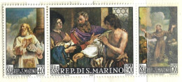 Rsm 1967 739-41 Guercino Trittico Nuovi - Neufs