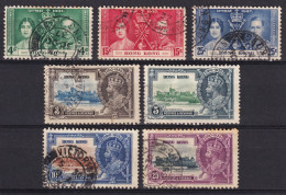 Hong Kong. 1935-1937 Y&T. 132 / 135, 137 / 139, - Usati