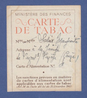 VIEUX PAPIERS - RESTRICTIONS - CARTE DE TABAC - LAVAL SUR LUSEGE CORREZE  -SALAX - Documents